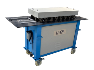 Lock-forming machine featured in the BES fabrication equipment profile
